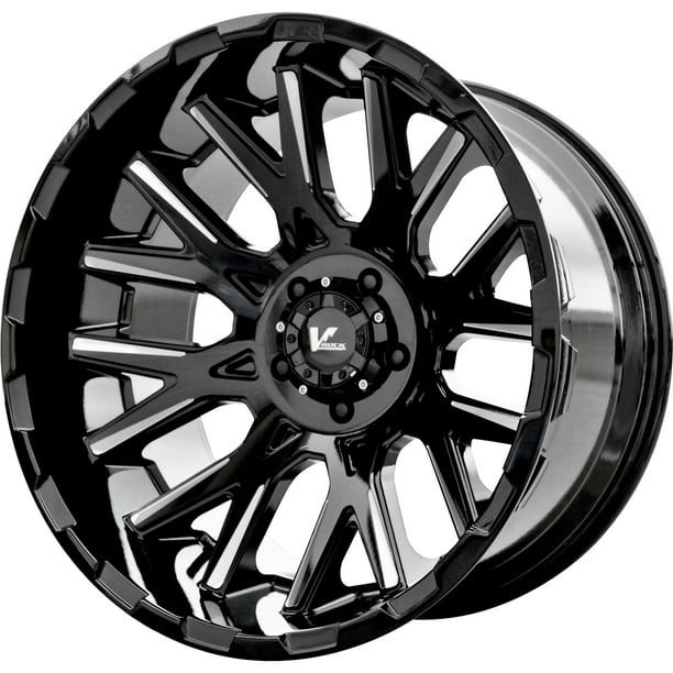 22 Inch 5x5 5 4 Wheel Rims V Rock Vr10 Recoil X 22x12 44mm Black Milled Walmart Com Walmart Com