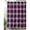 thumbnail image 2 of Shower Curtains Check Plaid Bath Curtain Buffalo Plaid Waterproof Bathroom Shower Curtain Set with Hooks Decoration 72 x 72 Inches, 2 of 7