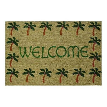 Palm Tree Welcome Outdoor Door Mat