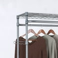 thumbnail image 3 of Better Homes & Gardens Double Hanging Garment Rack, 38.2W x 23.6D x 66.1H in, Gunmetal Finish, Gray, 3 of 6