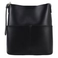 thumbnail image 1 of Bolso Tipo Cubo Cuero para Mujer Bolso Mensajero Con Múltiples Bolsillos Bolso Comprador (negro), 1 of 9