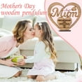 thumbnail image 2 of JeashCHAT Mother's Day Wooden Ornament Heart Shape Cut-out Letters Rose Flower Desktop Decor from Daughter Son Mother's Day Gift, 2 of 8