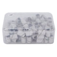 thumbnail image 2 of 100 BANDAS DE LIJADO PARA DE LA DELACIÓN DE UNADAS, Blancas, Resistentes a la abrasión para moler, Alisar y dar forma a las uñas. Adecuado para Salón de Unas, Salón de, 2 of 7