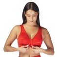 thumbnail image 2 of Carole Martin Soutien-gorge de Confort Pleine Liberté Sans Armatures à Fermeture avant Style 7218 Ensemble de 3 - Rouge 34, 2 of 11
