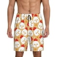 thumbnail image 2 of Daiia Cartoon Chicken Mens Woven Stretch Pajama Short,Short Pajama Pants-4X-Large, 2 of 9