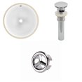 thumbnail image 1 of 16.5-in. W Round Bathroom Undermount Sink Set In White - Chrome Hardware - Overflow Drain Incl. AI-20565, 1 of 9