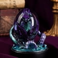 thumbnail image 1 of BKER Oeuf de Lave Phosphorescent dans le Noir Rêve Cristal Oeuf en Résine Transparent Poli à la Main Résine Exquise Artisanat de Table Exquise Unique (Vert + Base), 1 of 5