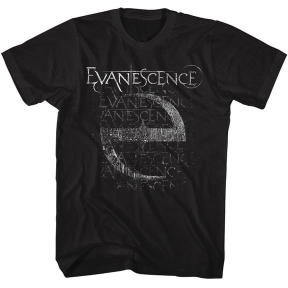 Evanescence E Black Adult T-Shirt 5Xl