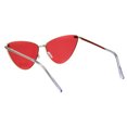 thumbnail image 4 of Womens Pop Color Lens Metal Rim Cat Eye Goth Sunglasses Gold Red, 4 of 4