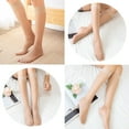 thumbnail image 6 of SUCS 6 Pairs Sheer Knee High Stockings With Reinforced Toe 20D Nylon Socks For Women, 6 of 6