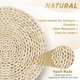 thumbnail image 3 of Paja tejida a mano de piel de maíz natural con estera para té con aislamiento térmico, estera para mesa, estera resistente al calor para cazuela, 3 of 6