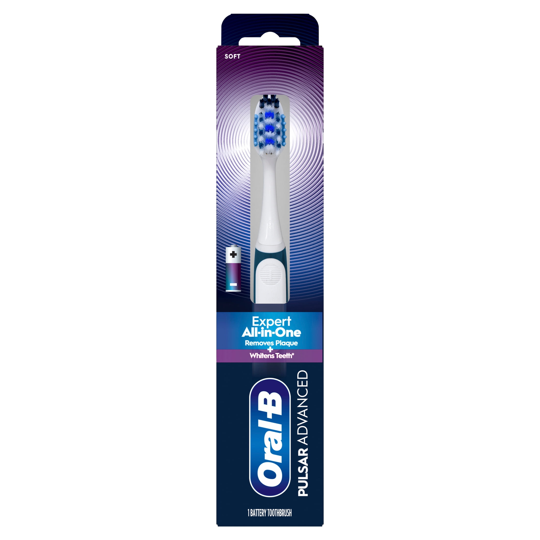 Oral-B Toothbrush, Pulsar Advanced All-in-One Soft Toothbrush, 1 Count