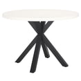 thumbnail image 3 of Safavieh Saxon Modern Steel Outdoor Dining Table, White, 3 of 9