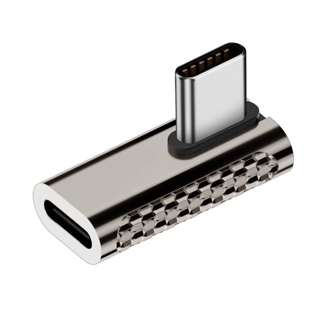 Conector de cargador jixopn PD100W de 20 Gbps, convertidor portátil USB 3.2 de alta velocidad, de aleación de zinc, para portátil, tableta y teléfono móvil.