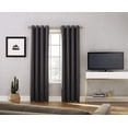 thumbnail image 1 of Sun Zero Oslo Theater Grade Window Single Curtain Panel, 52 Inches x 84 Inches, Black, 1 of 6