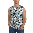 thumbnail image 1 of Balery Football Soccer Ball Camisetas sin mangas para hombre, absorbe la humedad y protege contra el mal olor.-XX-Large, 1 of 7