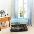 thumbnail image 7 of FDW Bed Frame Full Metal Folding Base Mattress Foundation 14 inch No Box Spring Needed,Black, 7 of 7