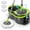 Green+dark Grey, variant on Dark Blue Spin Mop and Bucket Set with 3 Microfiber Pads for Home and Office Floor Cleaning