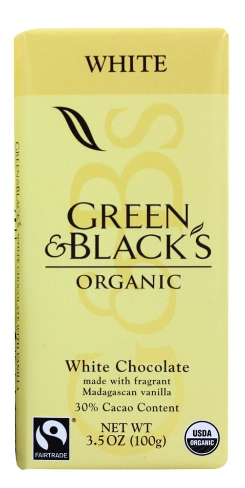 Green & Black's Organic White Chocolate Bar 30% Cocoa 3.5 oz(pack of 1) by