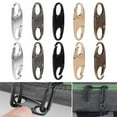 thumbnail image 6 of High Quality New Silver S-Shaped Portable Alloy Bag Suitcases Accessories Anti Theft Clips Zipper Lock Clip Metal Detachable Carabiner Snap Hook BLACK, 6 of 8