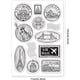 thumbnail image 2 of Sello transparente para hacer tarjetas, sello postal de ciudad, sellos de correos, sellos de viaje, sellos transparentes, sellos de marco de película vintage., 2 of 9