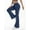 Navy Blue, variant on KANG Women's Flare Yoga Pants Crossover Sport Leggings High Elastic Tummy Control Workout Casual S