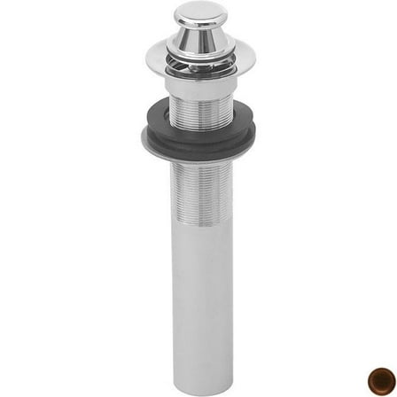 Westbrass D410-12-12A Lift and Turn Lavatory Drain  No Overflow Holes - Antique Bronze