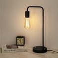 thumbnail image 5 of Edison Table Lamp Industrial Bedside Lamp Small Chaung't for Bedroom, Living Room, Dormitory, 5 of 8