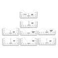 thumbnail image 3 of jifeng 8 Pieces T Shirt Ruler Guide Alignment Tool Making Tools Calibration Ruler Front White, 3 of 9