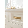 thumbnail image 2 of Amerock Maymont 3 inch (76mm) Center-to-Center Rectangle Champagne Bronze Cabinet Pull Backplate, 2 of 7
