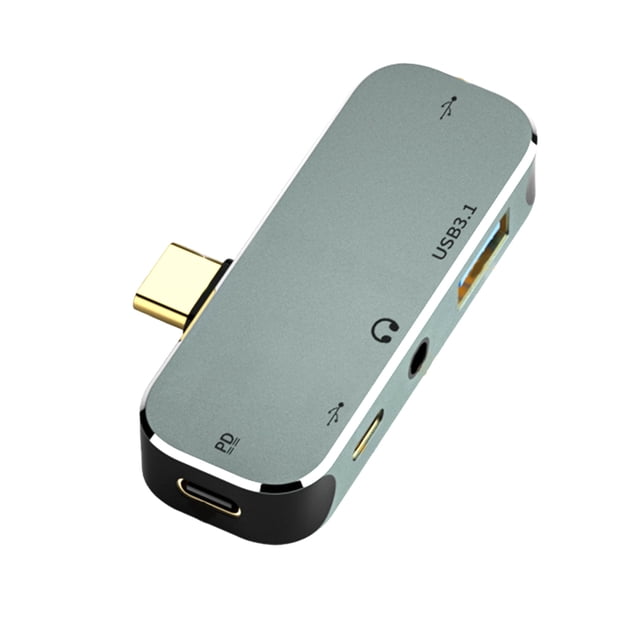 Seitruly Hub USB tipo c, Cable de aleación de aluminio, dispositivo de conexión, transferencia de datos, convertidor compatible con HDMI, dispositivo Type2 NO2