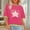 02 Hot Pink, variant on Weiqiqre Tops for Women Trendy Graphic Half Sleeve Drop Shoulder Crewneck Oversized T Shirt Tops