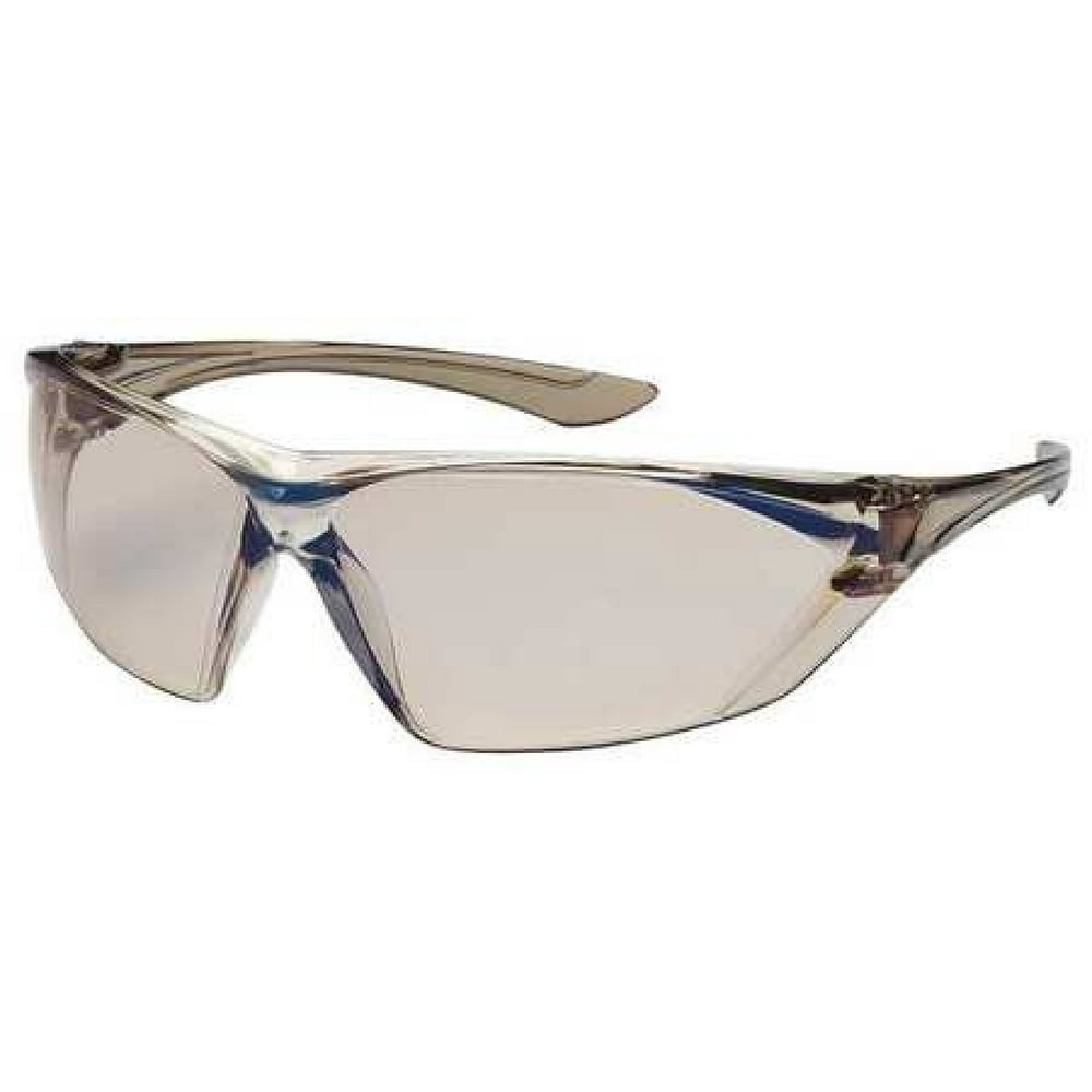 BOUTON OPTICAL 250310226 Safety Glasses, Wraparound I/O Blue