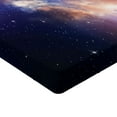 thumbnail image 2 of Ambesonne Space Fitted Sheet, Stars in Supernova Sky, Twin Size, Dark Blue Purple, 2 of 3