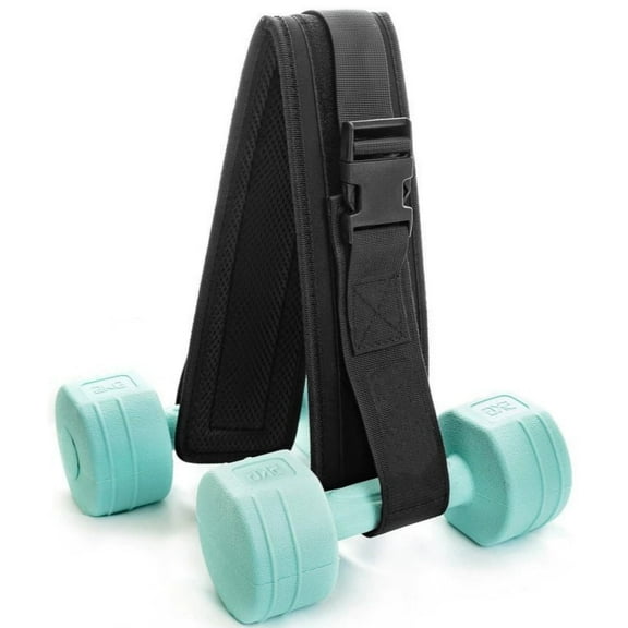 DEKEones Hip Thrust Belt for Dumbbells with Slip-Resistant Padding