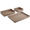 Simply Calphalon Nonstick 3-Piece Bakeware Set, Toffee