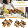thumbnail image 5 of Sikiie Yak Oven Mitts and Pot Holders, Silicone Oven Gloves, Heat Resistant Oven Mitts 4Pcs Set, 5 of 6