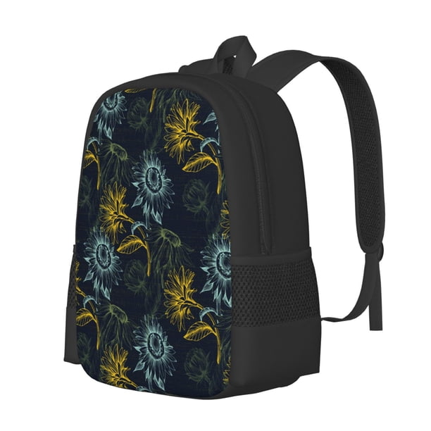 Fotbe Sunflowers Mochila para Hombre y Mujer - Tela Oxford 600D Resistente - Mochila Impermeable de Gran Capacidad para Escuela, Viajes y Senderismo