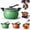 Green, variant on Multifunctional Large Capacity Non-Stick Pressure Cooker, 8 Qt Mlicro Pressure Cooker Pot, Glass Cover & Anti-Scalding Handle, for All Stovetops (Orange)