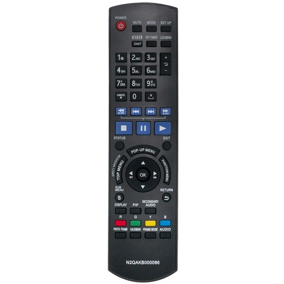 New N2QAKB000086 Replace Remote for Panasonic Blu-ray Player DMP-B500 DMP-B500EG