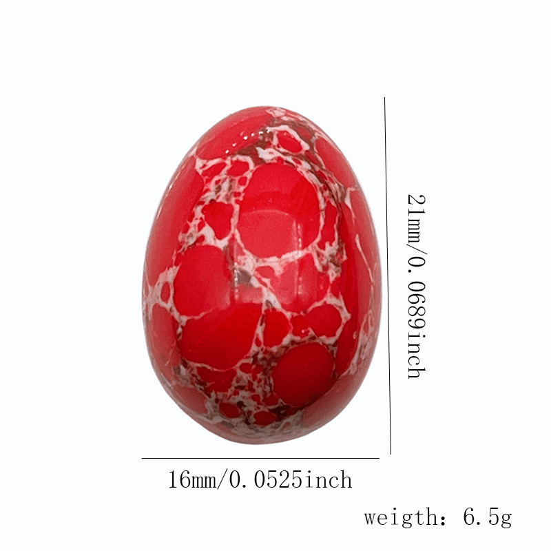 20Pcs Natural Mixed Crystal Easter Egg Set, 6.5g Hand-Polished Gemstone Worry Stones for Meditation, Energy Healing & Chinchilla/Home Decor, Random Assorted Colors