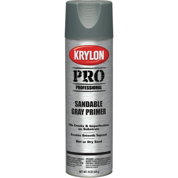 Krylon Professional Sandable Spray Primer, 5873 Gray, 16 Oz. Walmart
