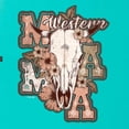 thumbnail image 6 of Wild Bobby Western Ma Steer Pink And Grey Distressed Pop Culture Women Racerback Tank Top, Tahiti Blue, X-Large, 6 of 6