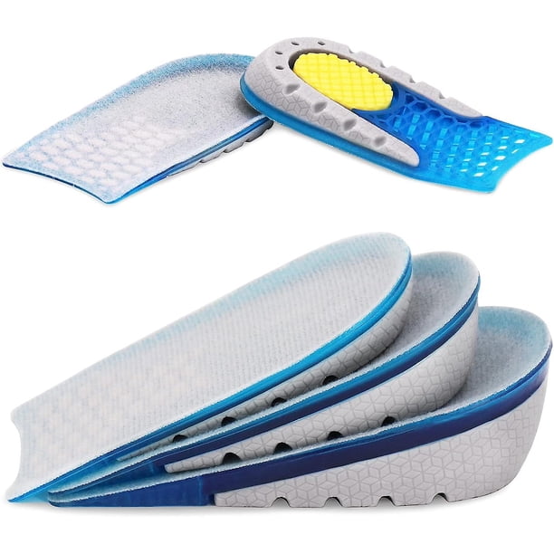Plantillas de gel para aumentar la altura, 1 par, almohadillas para el talón con absorción de impactos, inserciones para zapatos de elevación de altura para hombres y mujeres, 1,5 cm Rojo Verde Cocina, Decoración y Otros