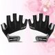 thumbnail image 2 of 1 Pair of Bike Riding Gloves Breathable Skid Resistance Sports Gloves Half Finger Cycling Gloves Size M (Black), 2 of 4
