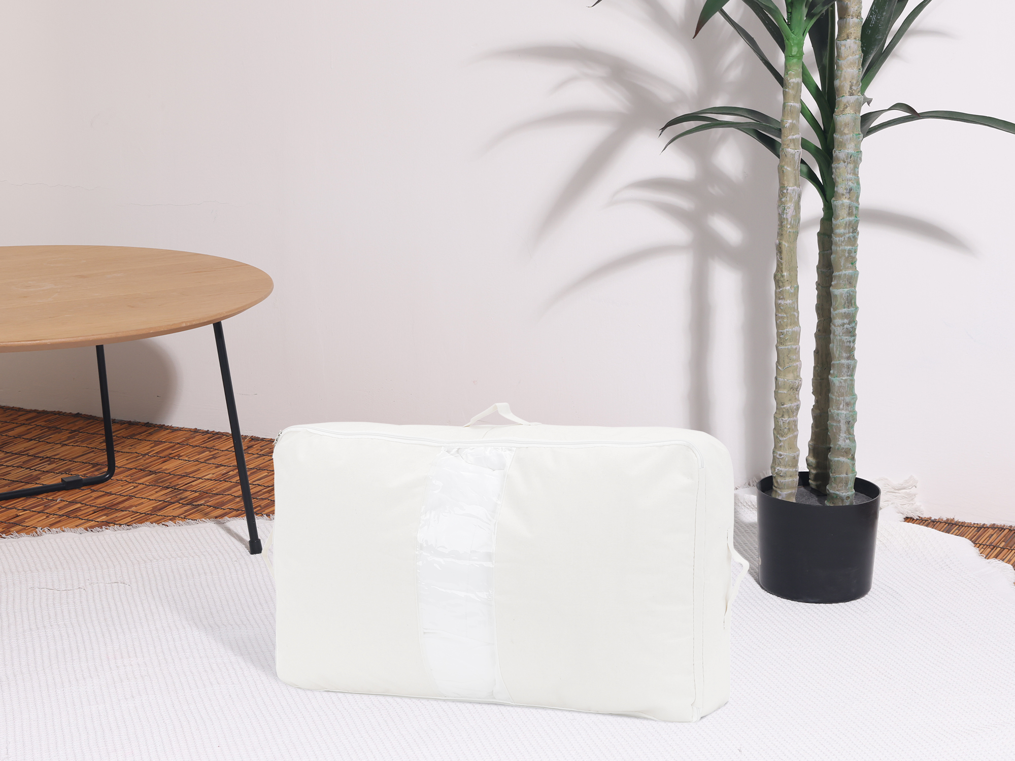 Unique Bargains 1 Pack Clothes Storage Bags Moving Bags White 31*19*6in