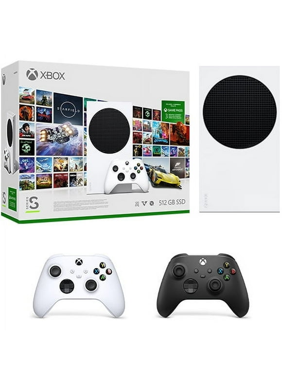 Xbox Series S 512GB SSD Console + Xbox Wireless Controller Carbon Black - Includes Xbox Wireless Controller - Up to 120 frames per second - 10GB RAM 512GB SSD - Experience high dynamic range - Xbox...