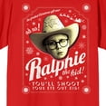 thumbnail image 6 of A Christmas Story You'll Shoot Your Eye Out Kid Unisex Red T-shirt-Small, 6 of 7