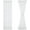 White, variant on Side Light Curtains White 72 Inch Linen Texture Semi Sheer French Door Panels for Glass Door Window - 24 Inches Long - 2 Panels