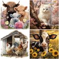 thumbnail image 4 of 5D DIY Ganado Cordero Arte La Pared Del 30x30cm, 4 of 8